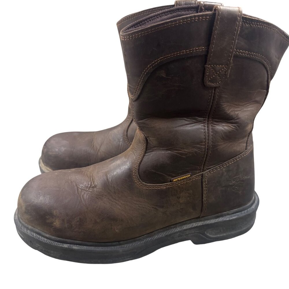 Herman Mens Size 13 Survivor Leather Work Boots Waterproof Steel Toe-